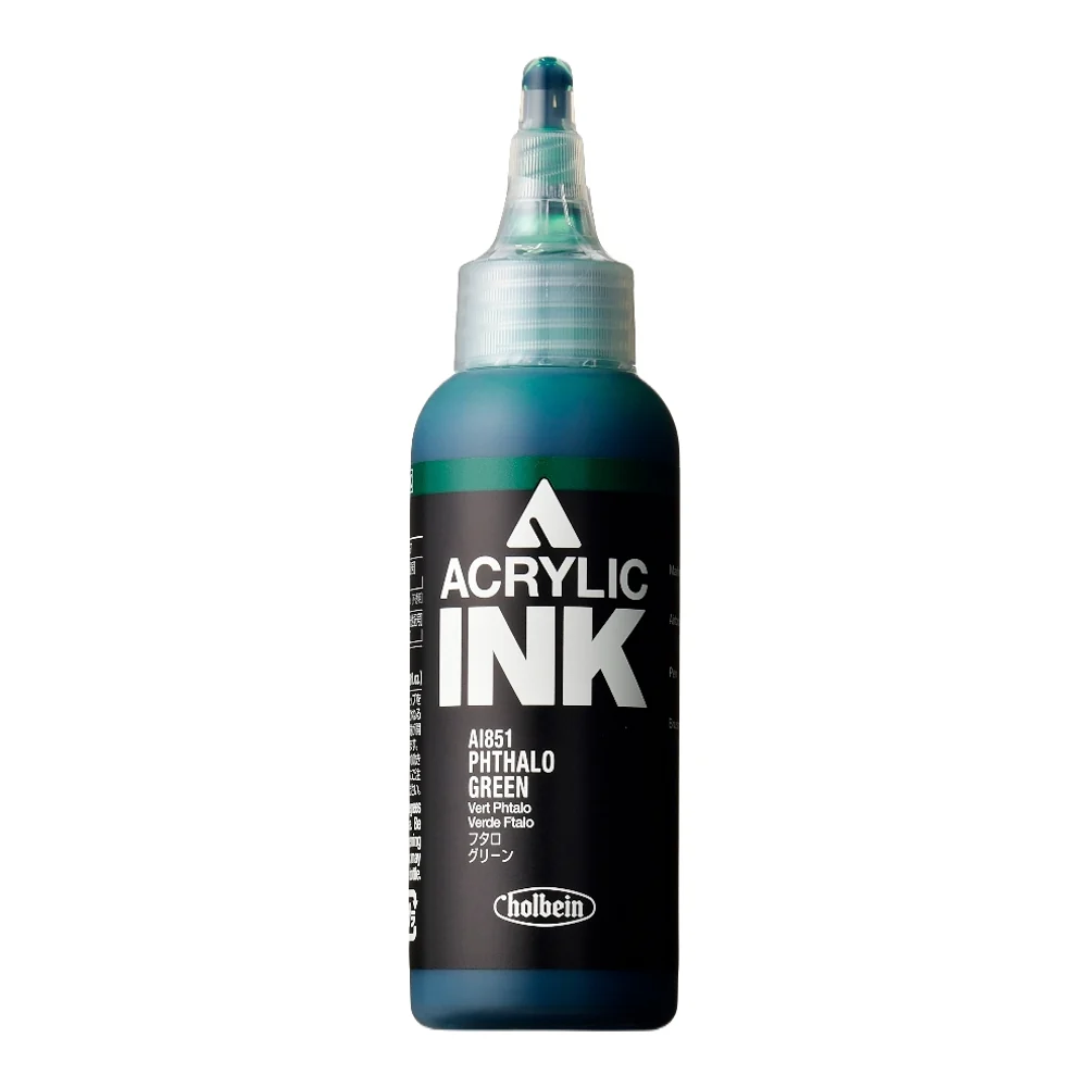 Holbein Acrylic Ink - Phthalo Green 100ml
