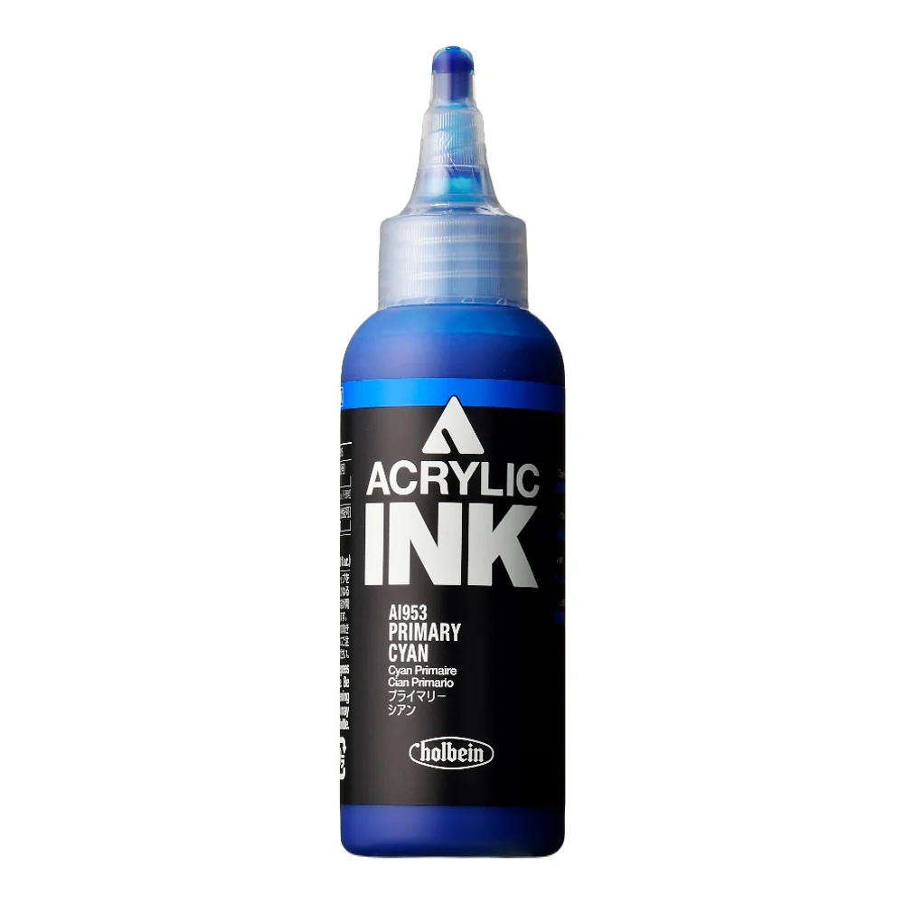 Holbein Acrylic Ink - Primary Cyan 100ml