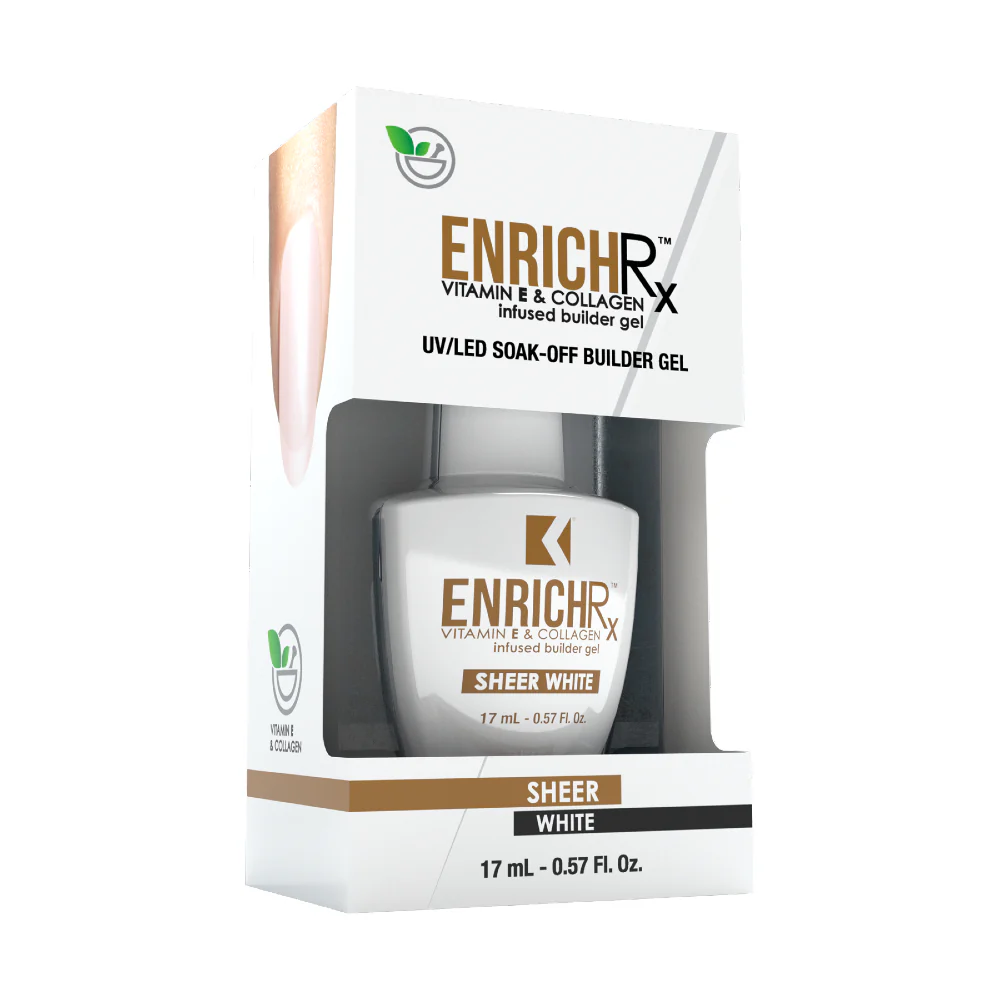 KUPA GelFinity ENRICHRx Infused Builder Gel Sheer White - 17ml - Image 5