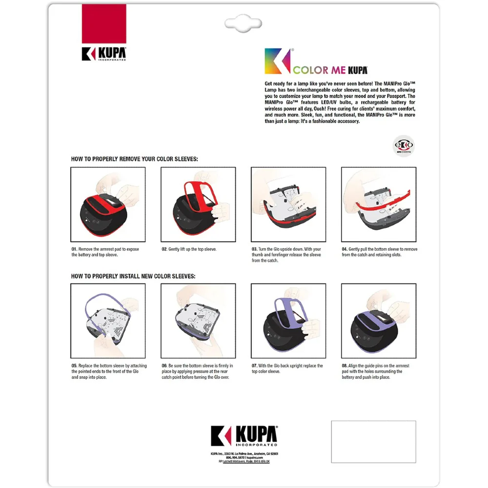 KUPA ManiPro Glo LED/UV Lamp – Matte White - Image 7