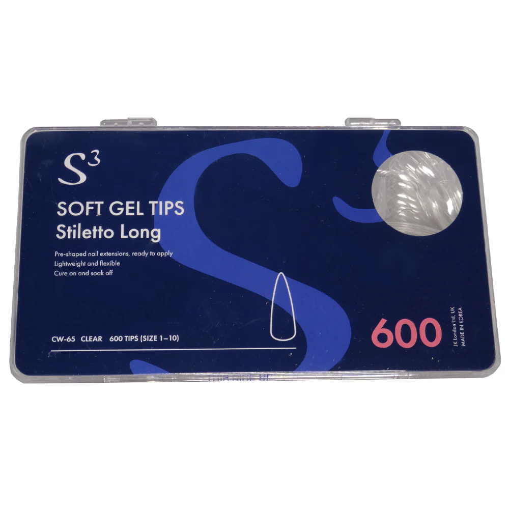 Soft Gel Tips - Stiletto Long - Image 2